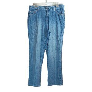 St. John’s Bay Bootcut Jeans Womens 14 Light Wash High Rise Denim Jeans